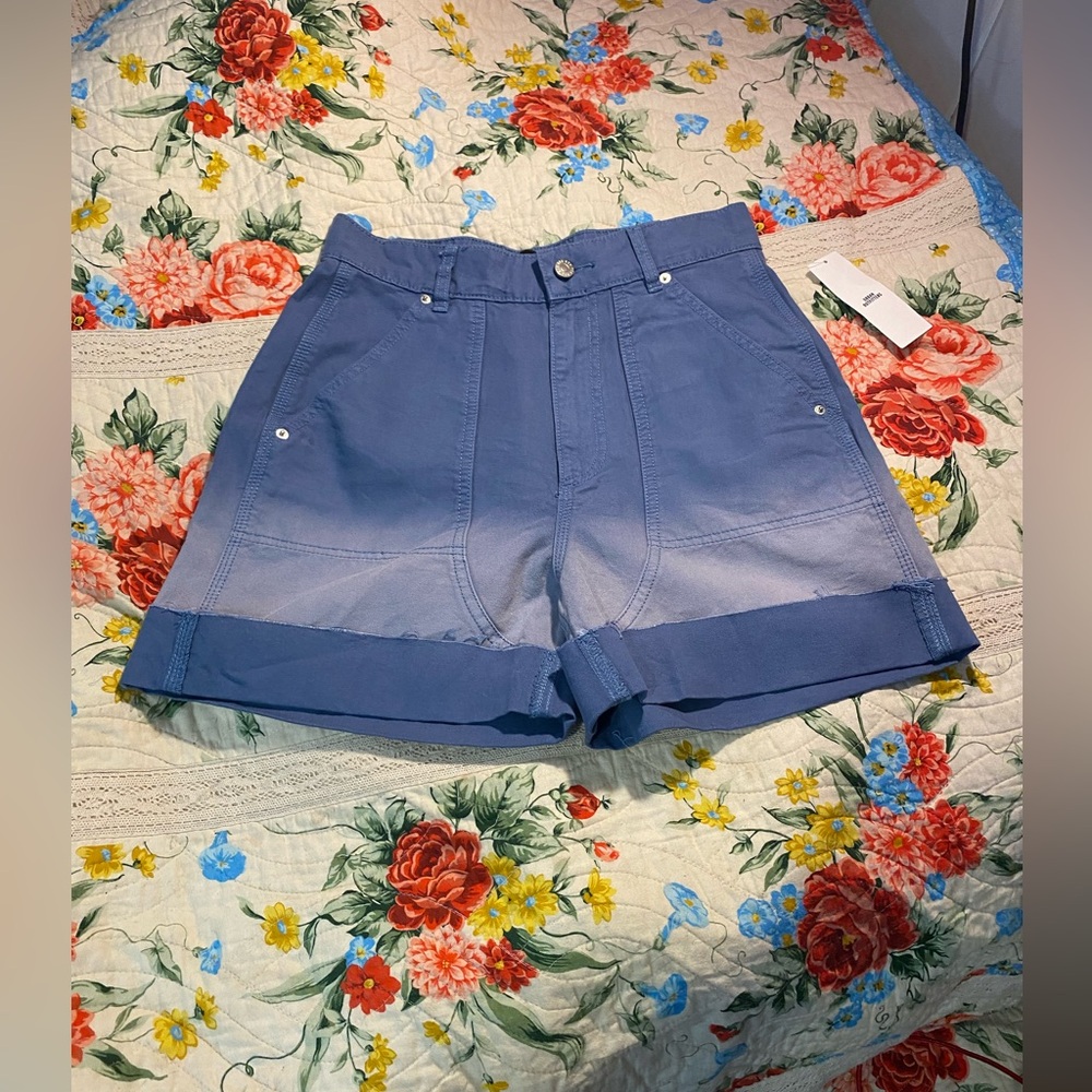 SALE $10! NWOT BDG Urban Outfitters blue ombre bulldog shorts,M 28